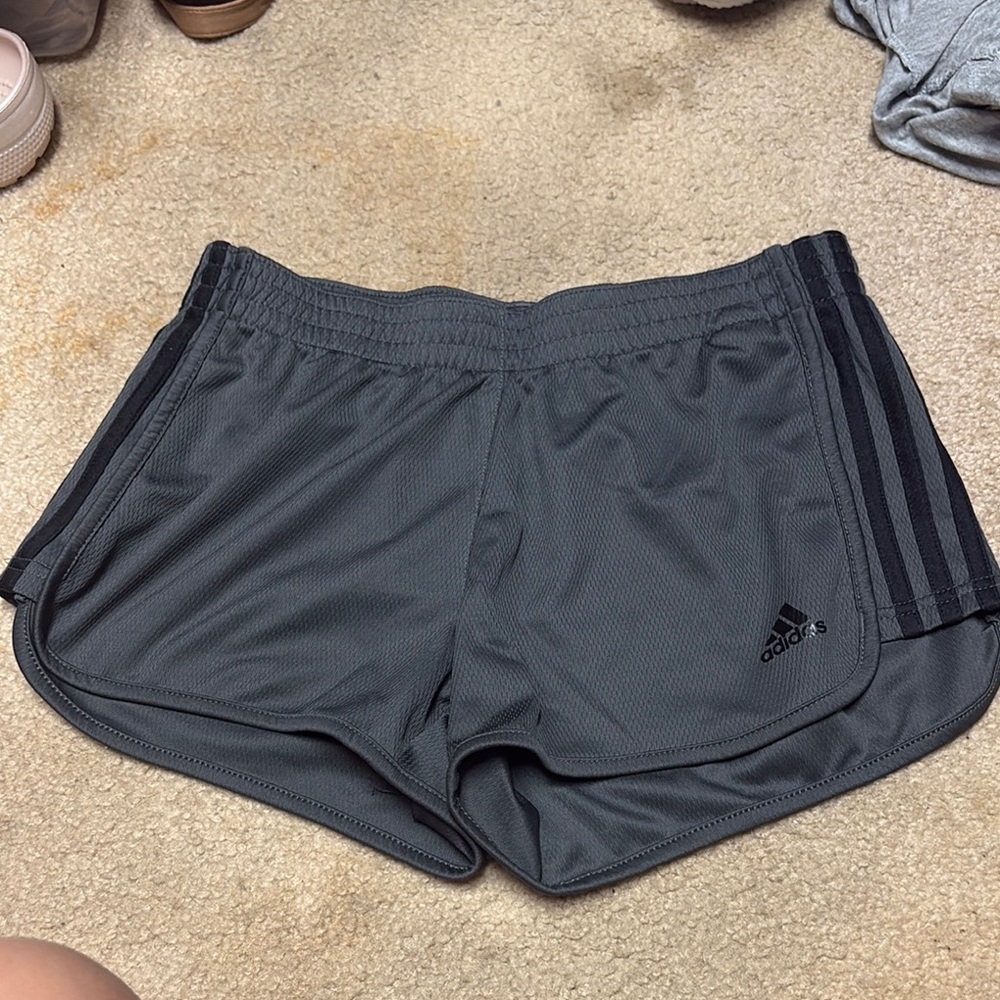 Adidas Women's Dark Gray Athletic Shorts
